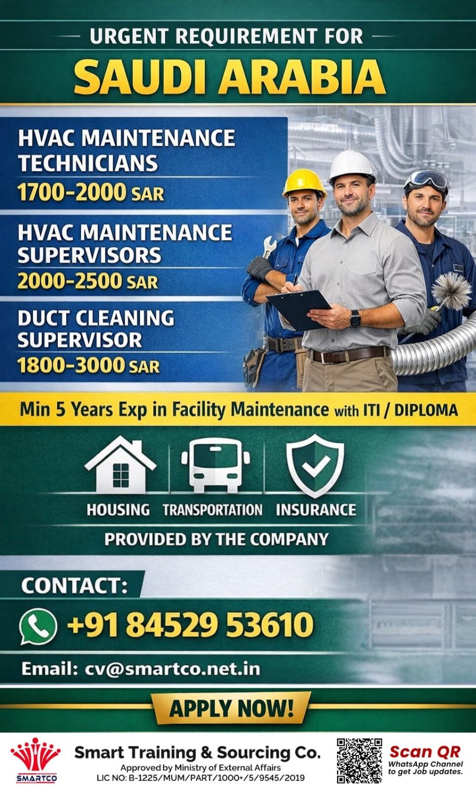 URGENT REQUIREMENT FOR SAUDI ARABIA URGENT REQUIREMENT FOR SAUDI ARABIA