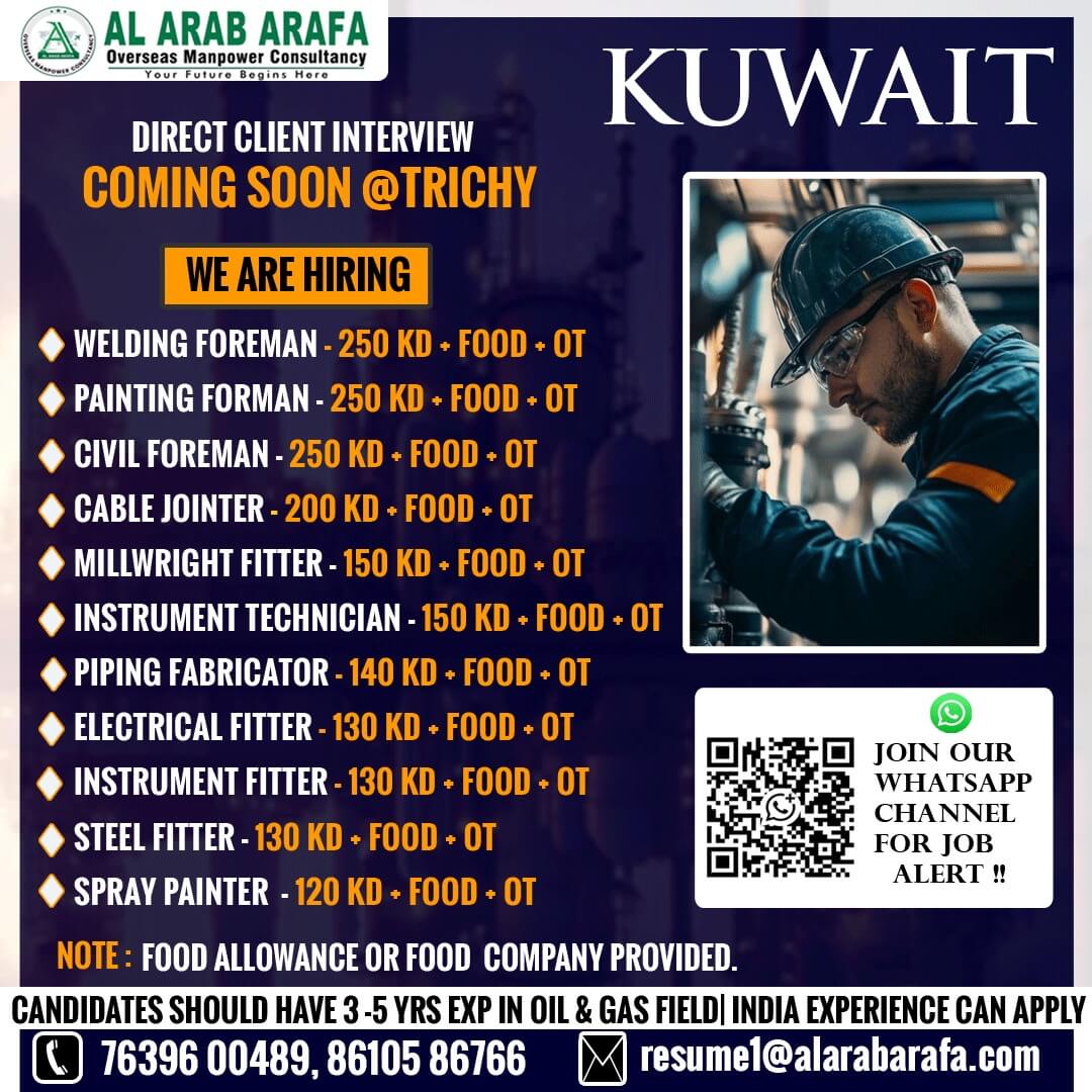 DIRECT CLIENT INTERVIEW COMING SOON @ TRICHY