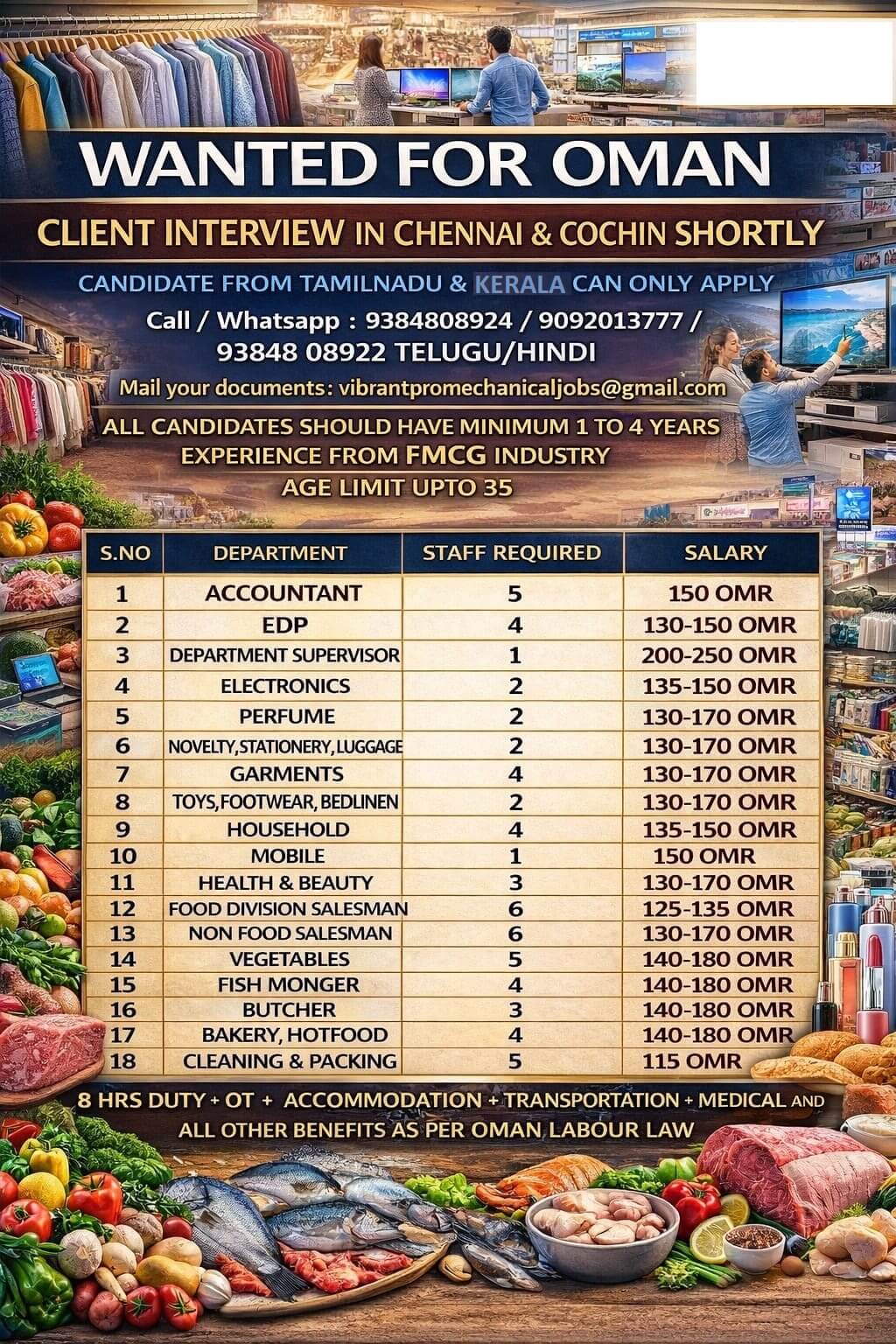 client interview in chennai & cochin shortly