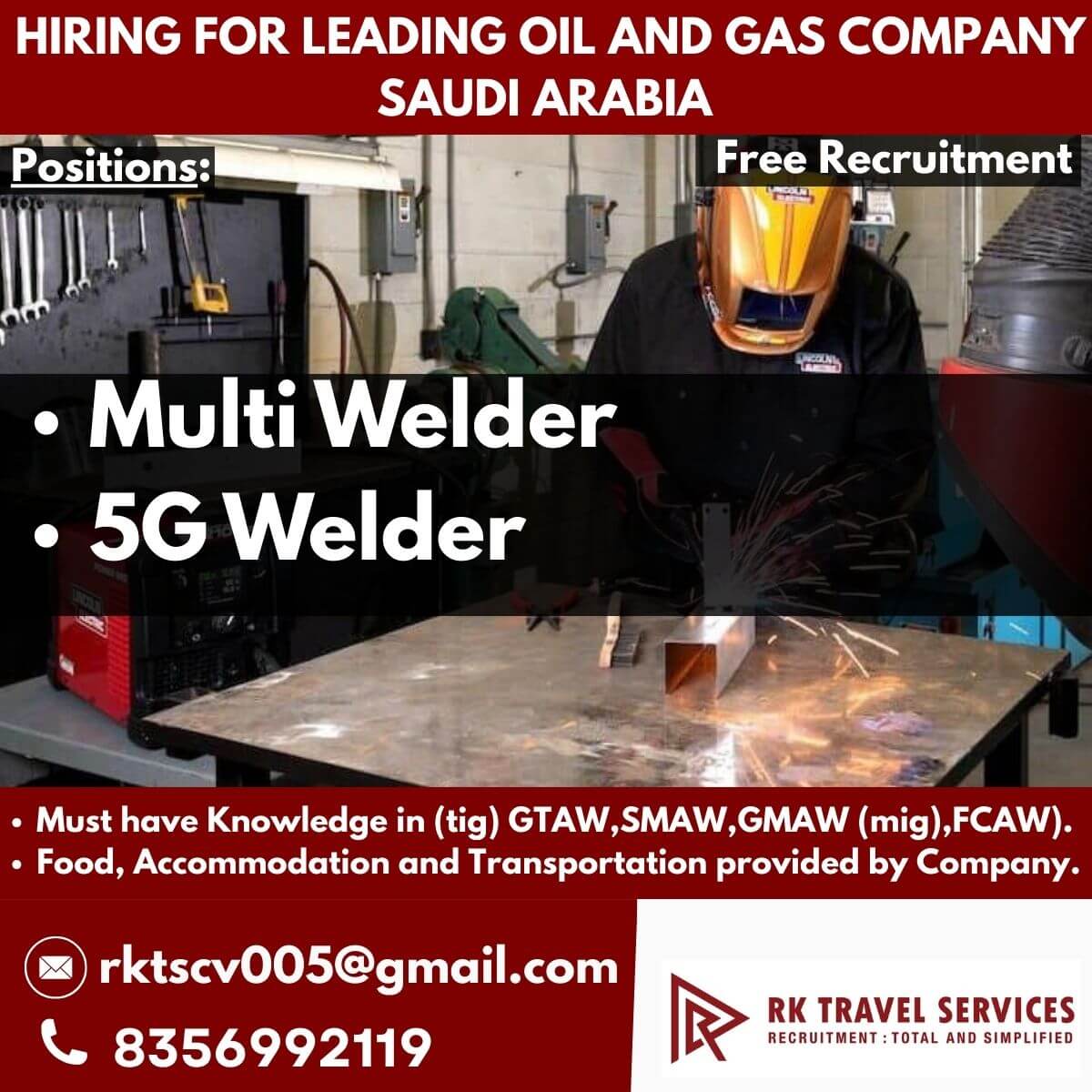HIRING FOR LEADING OIL AND GAS COMPANY SAUDI ARABIA