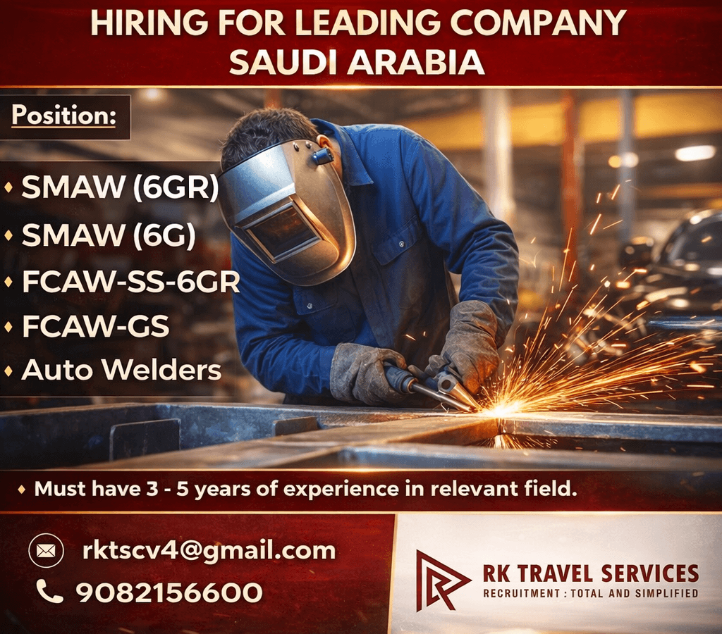 HIRING FOR LEADING COMPANY SAUDI ARABIA HIRING FOR LEADING COMPANY SAUDI ARABIA