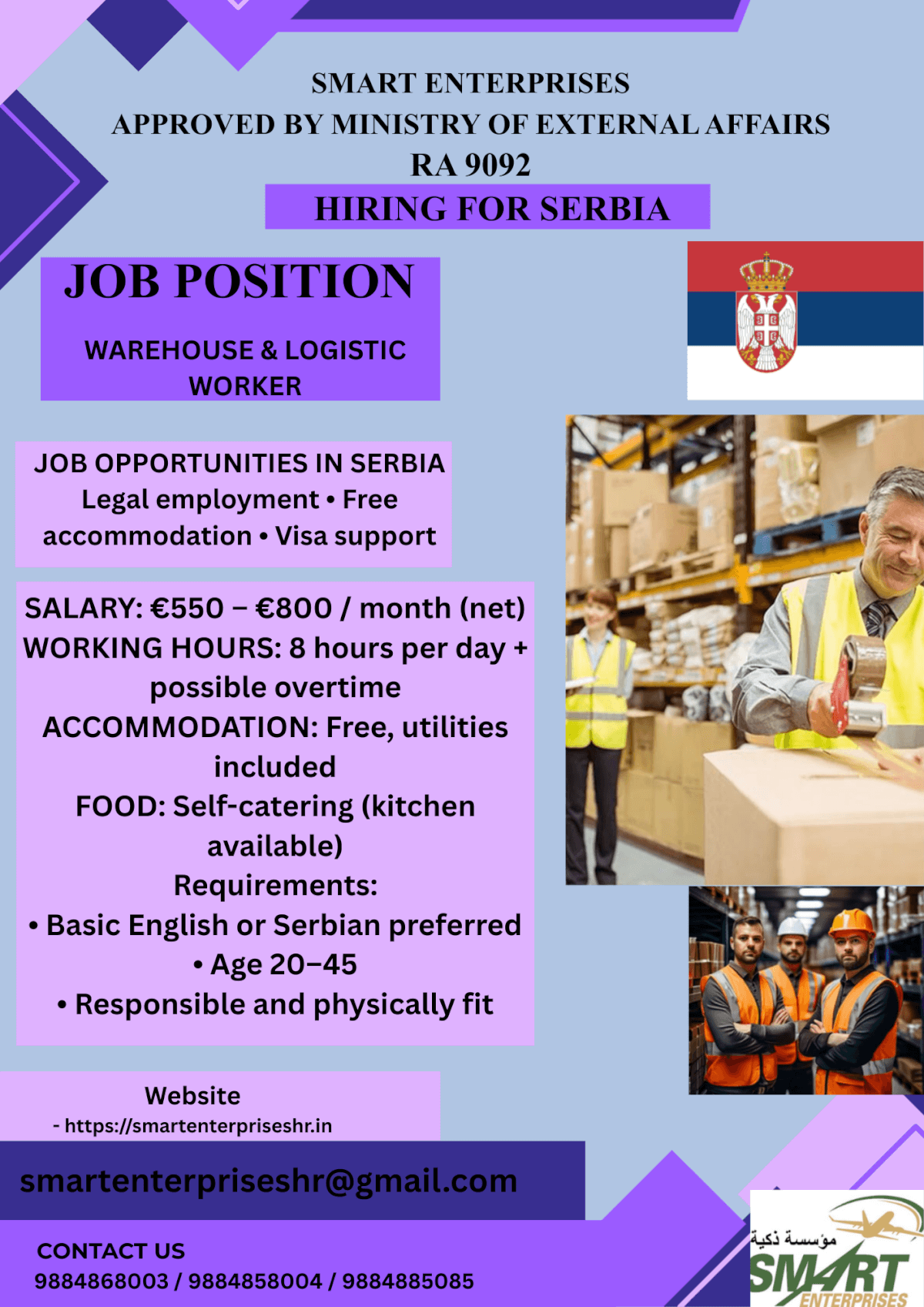 WAREHOUSE & LOGISTIC WORKER WAREHOUSE & LOGISTIC WORKER