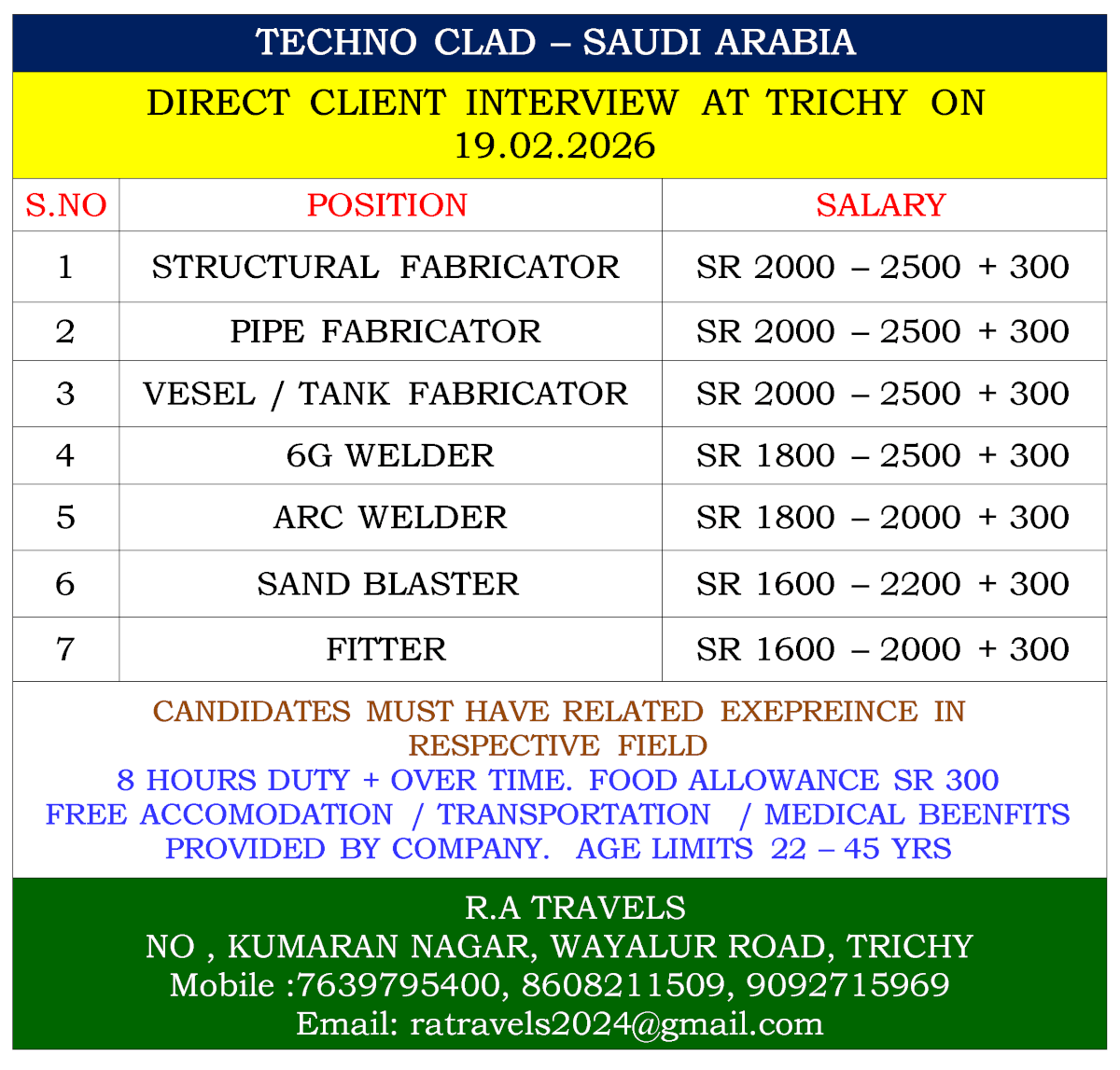 TECHNO CLAD – SAUDI ARABIA TECHNO CLAD – SAUDI ARABIA