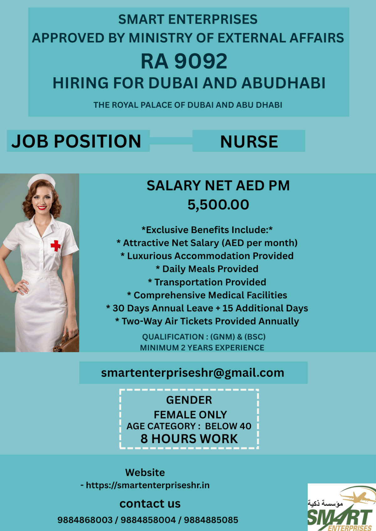 URGENT REQUIREMENT FOR DUBAI AND ABUDHABI URGENT REQUIREMENT FOR DUBAI AND ABUDHABI