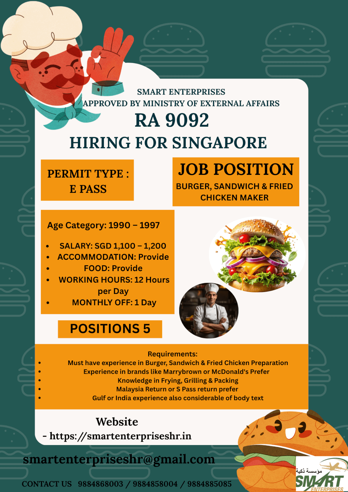URGENT REQUIREMENT FOR SINGAPORE URGENT REQUIREMENT FOR SINGAPORE