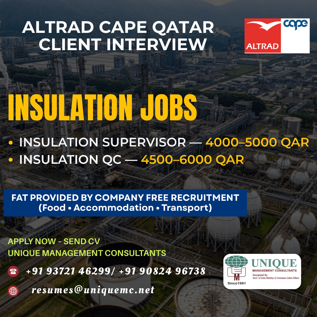 Insulation Supervisor & QC