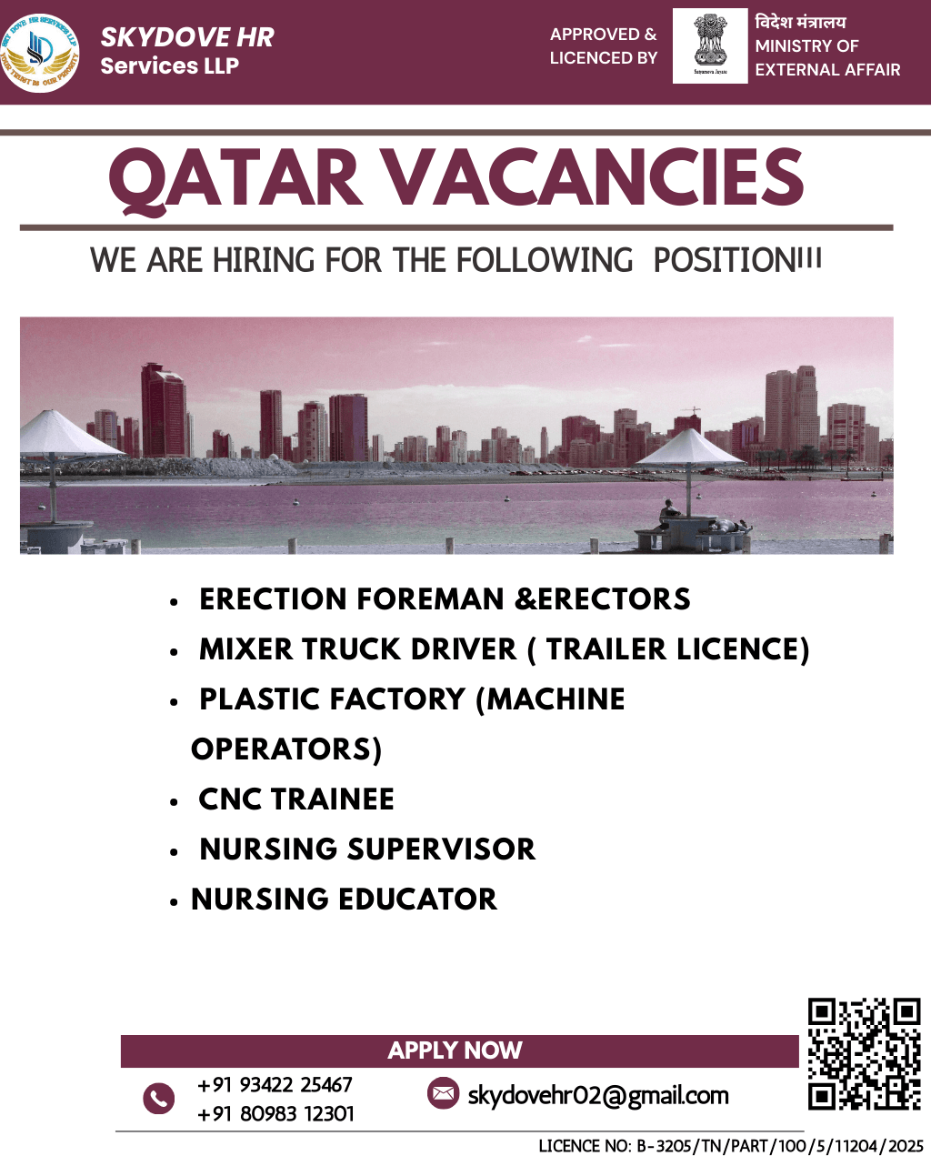 QATAR VACANCY!!!