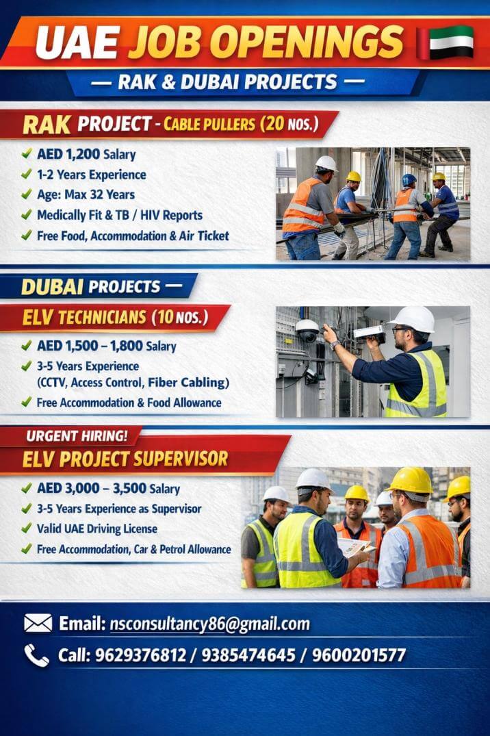RAK Project Recruitment Dubai