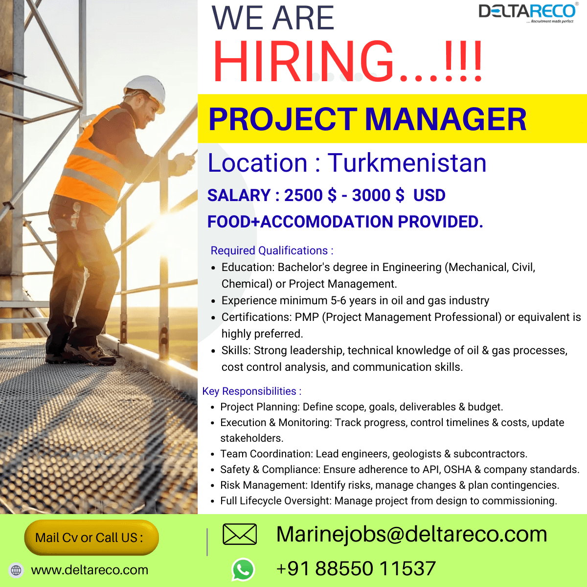 Hiring PAUT Inspector for Russia Oil Gas Industry