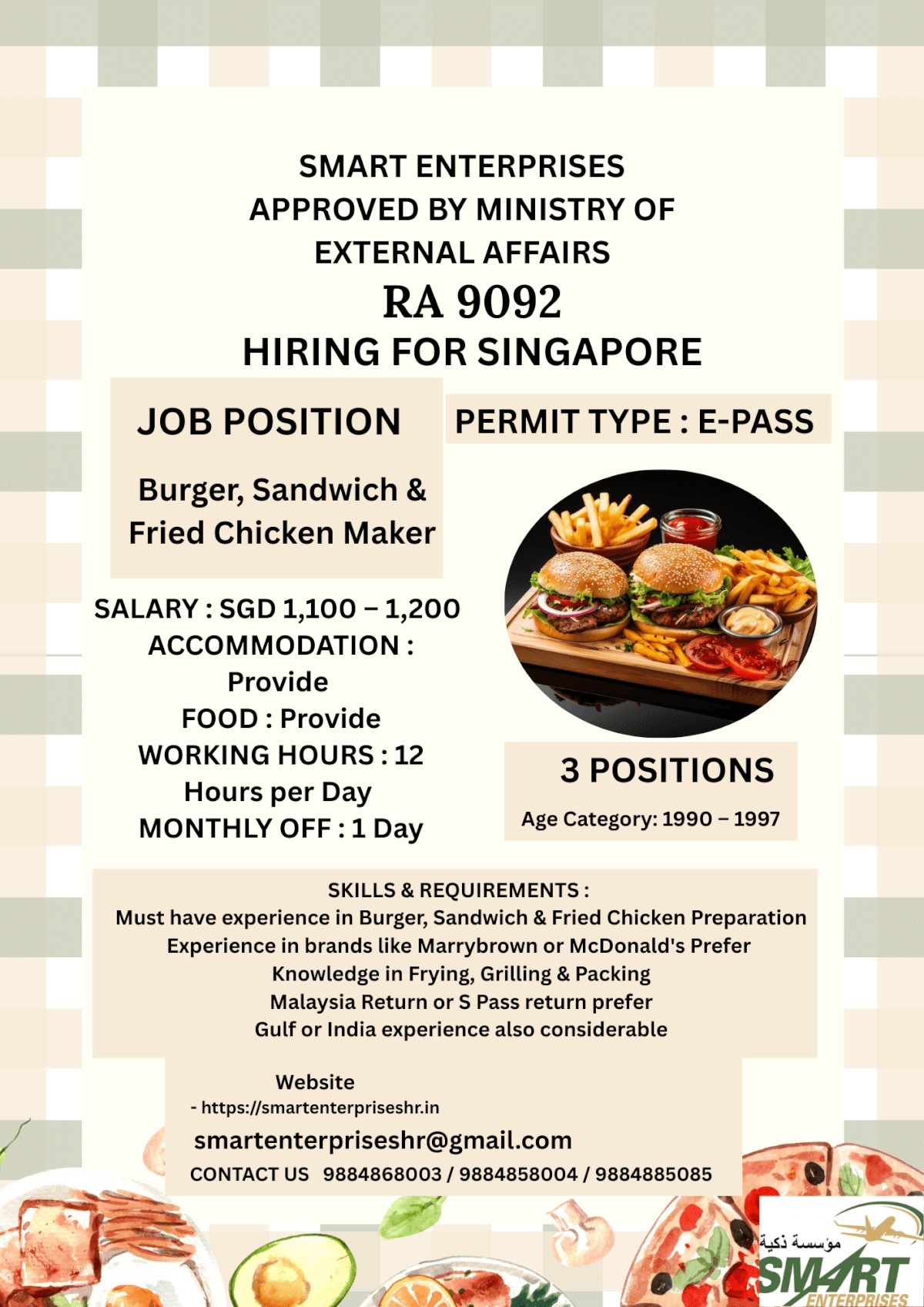 URGENT REQUIREMENT FOR SINGAPORE URGENT REQUIREMENT FOR SINGAPORE