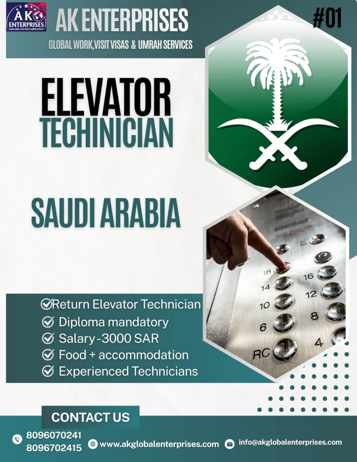 Saudi Return Elevator Technician
