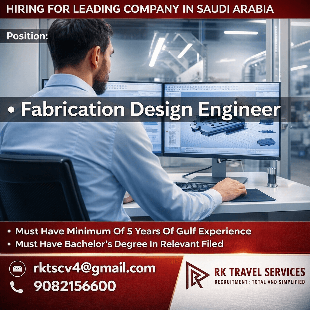 HIRING FOR LEADING Company in SAUDI ARABIA