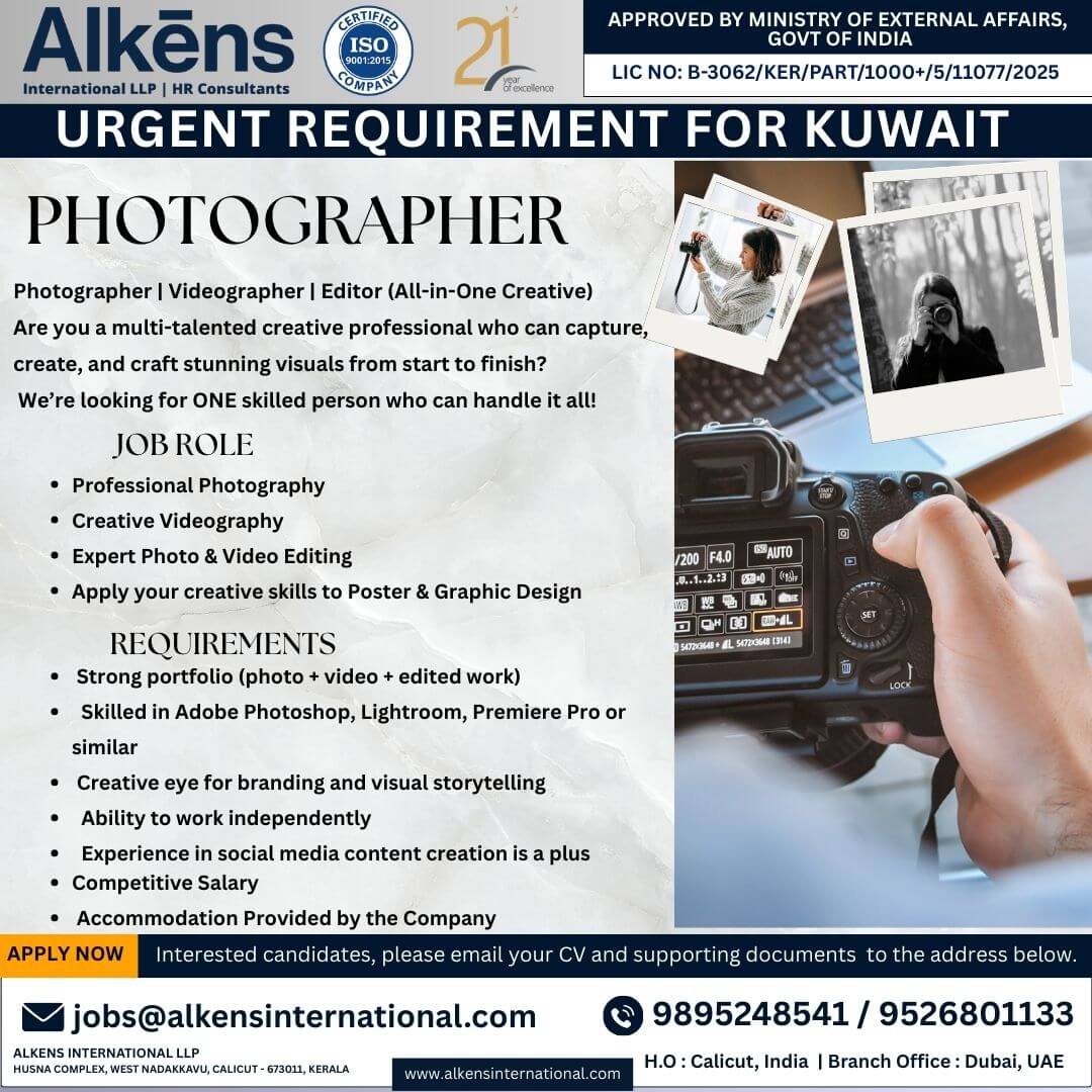 HIRING FOR KUWAIT HIRING FOR KUWAIT