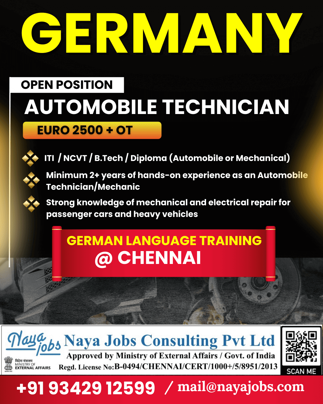 URGENT HIRING – GERMANY (EUROPE) URGENT HIRING – GERMANY (EUROPE)