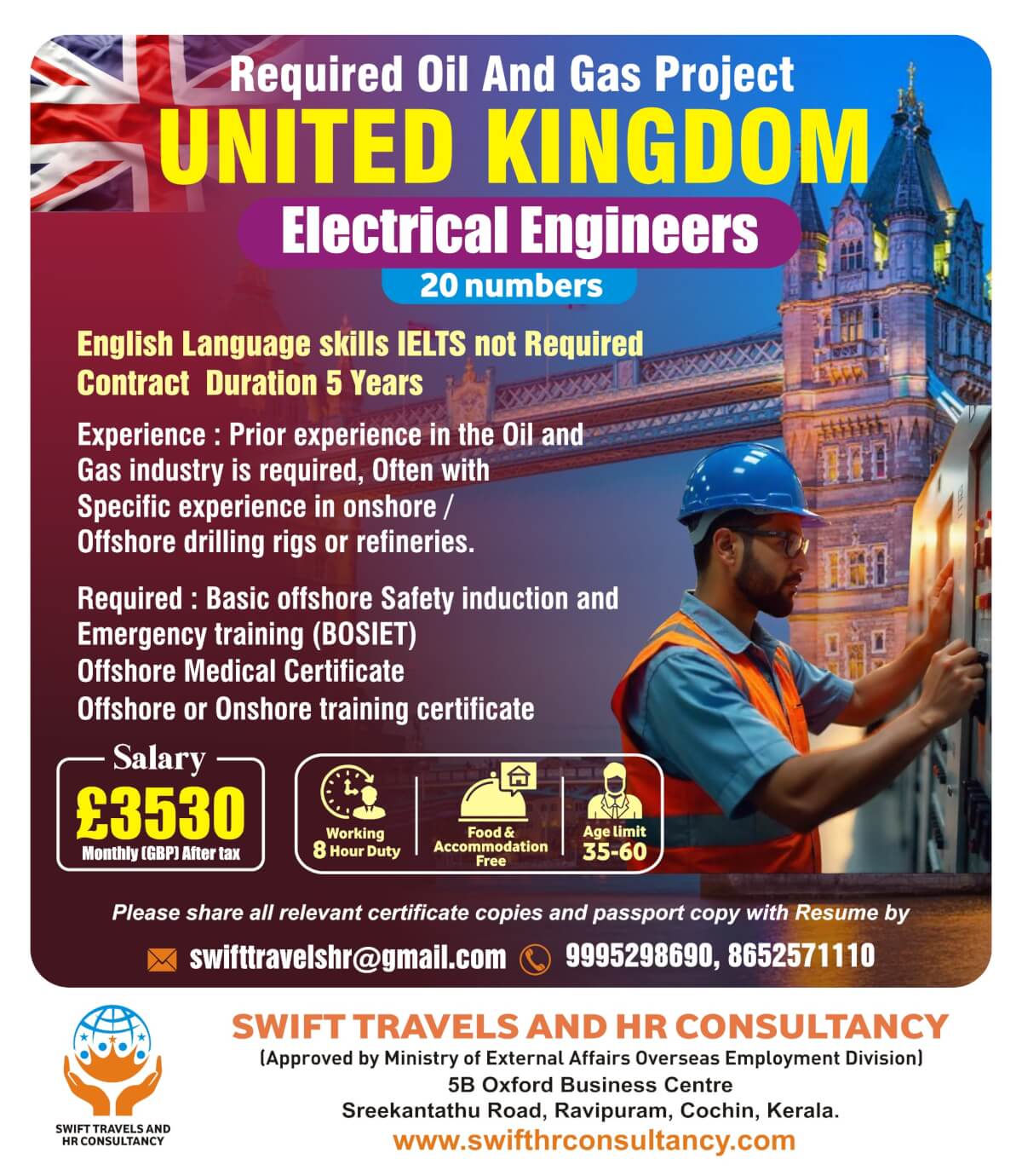 ELECTRICAL ENGINEERS FOR OFFSHORE