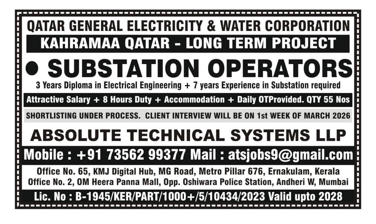 Substation Operators for Qatar Substation Operators for Qatar