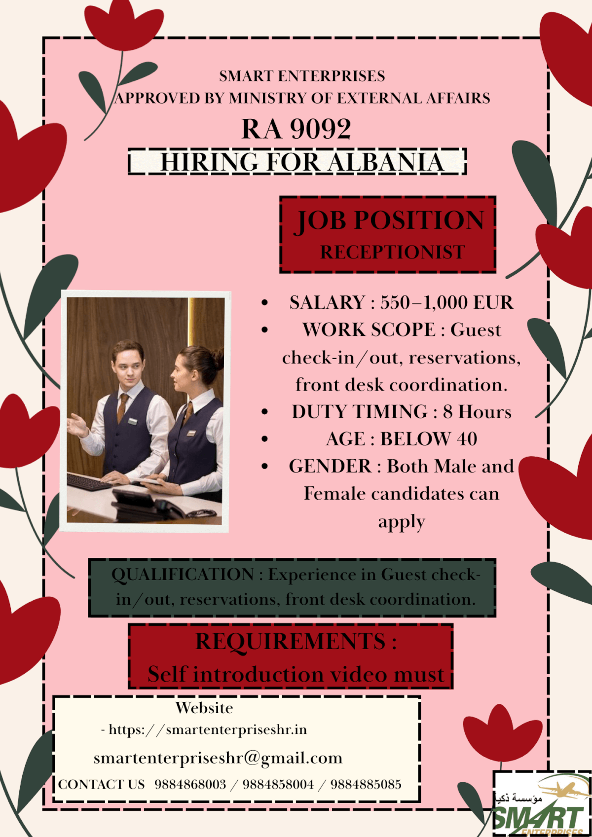 URGENT REQUIREMENT FOR ALBANIA URGENT REQUIREMENT FOR ALBANIA