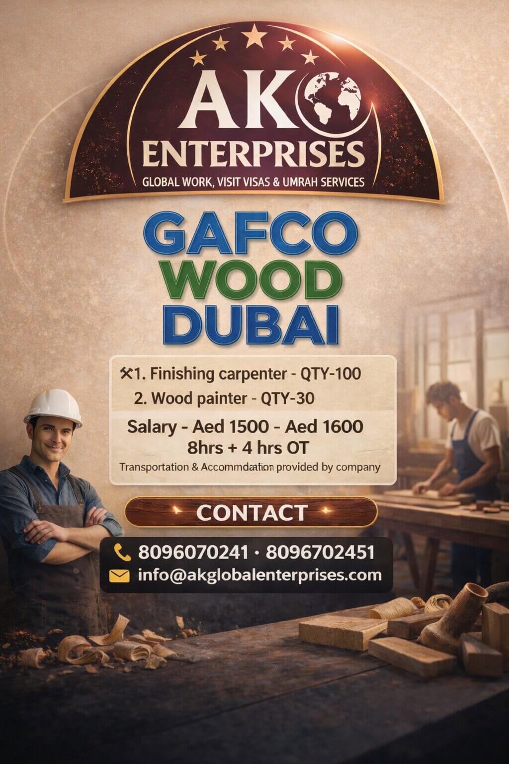 Gafco Wood Dubai Requirement