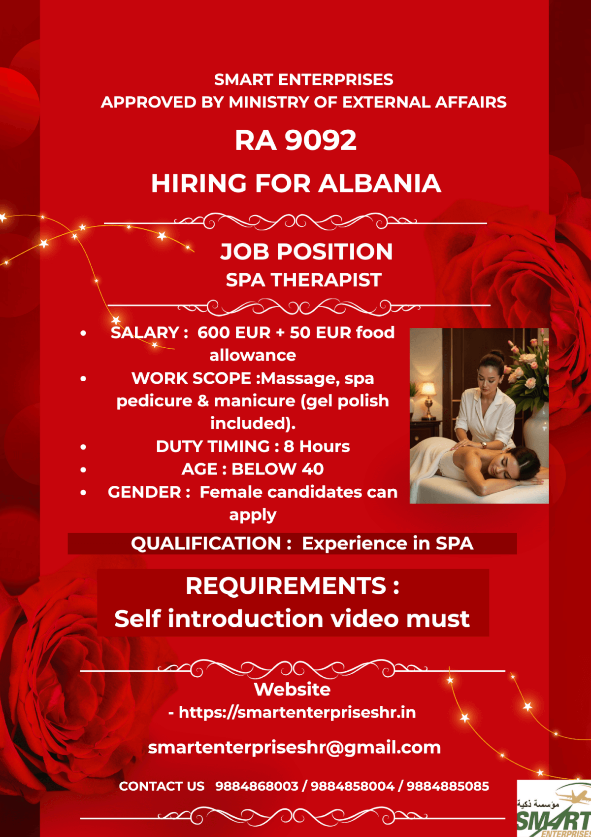 URGENT REQUIREMENT FOR ALBANIA