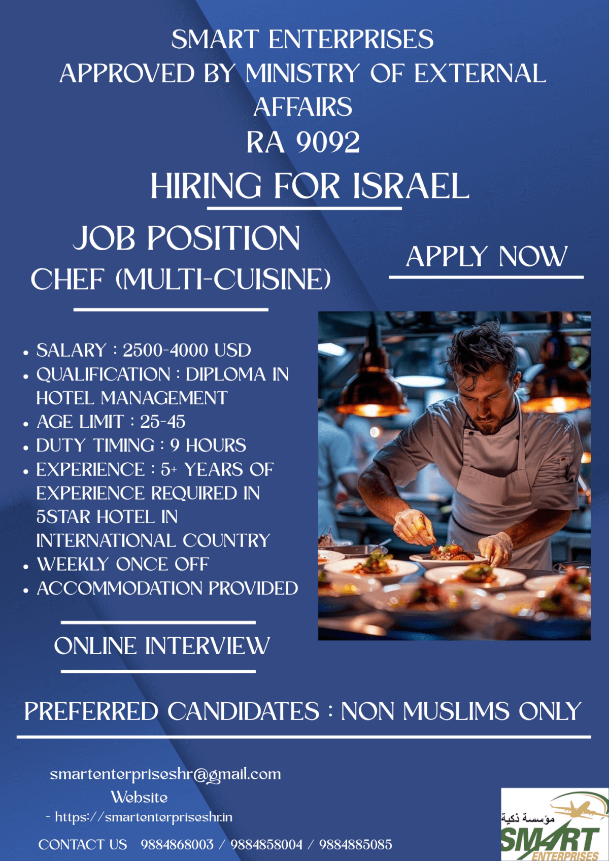 URGENT REQUIREMENT FOR ISRAEL