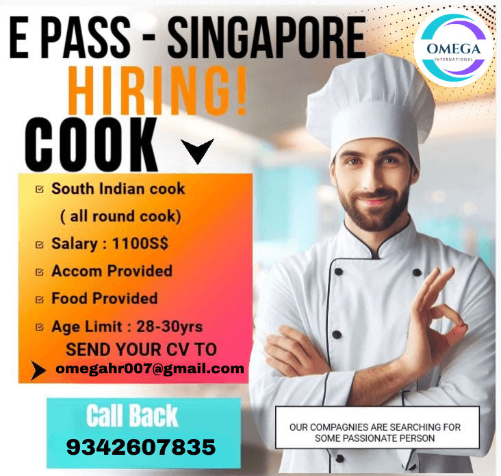 URGENT REQUIREMENT FOR SINGAPORE
