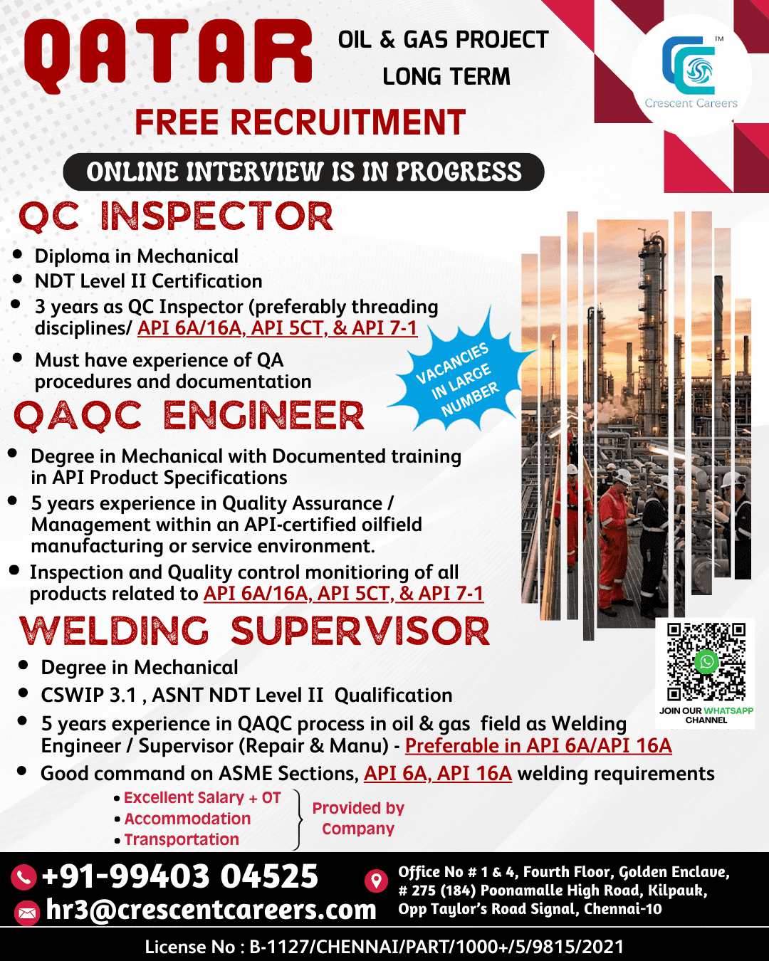 FREE RECRUITMENT FOR QATAR COUNTRY FREE RECRUITMENT FOR QATAR COUNTRY
