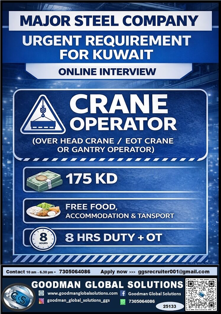 URGENT REQUIREMENT - KUWAIT (LONG TERM)  ONLINE INTERVIEW - CV SHORTLISTING UNDER PROGRESS