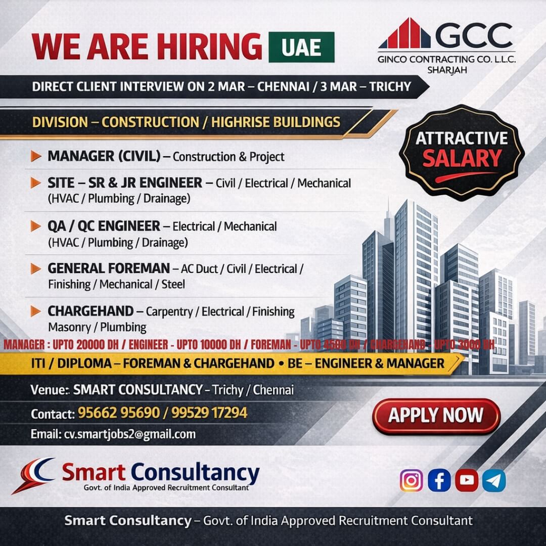HIRING FOR UAE – DIRECT CLIENT INTERVIEW ?? HIRING FOR UAE – DIRECT CLIENT INTERVIEW ??