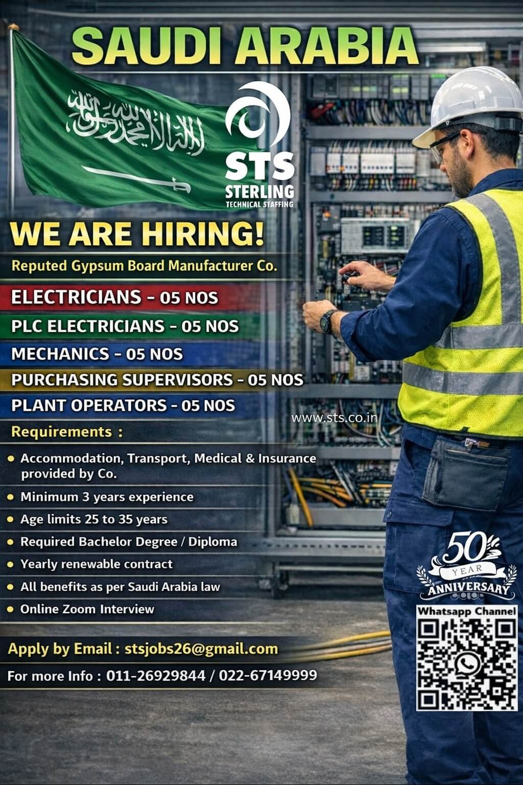 MACHINE OPERATOR , PLC ENGINEER , PLANT OPERATOR , AND ELECTRICIANS