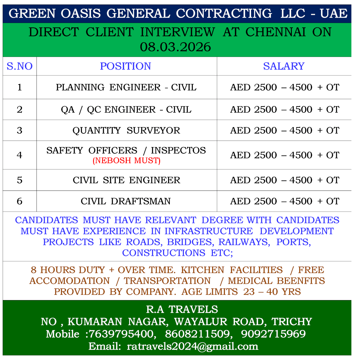 GREEN OASIS GENERAL CONTRACTING LLC - UAE