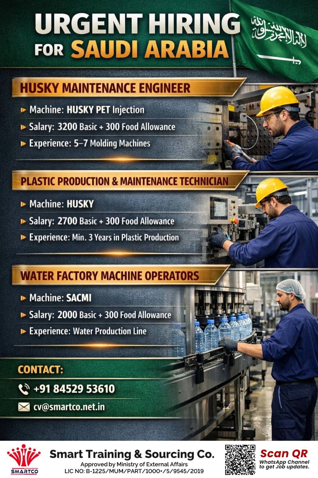 URGENT HIRING FOR SAUDI ARABIA HUSKY MAINTENANCE ENGINEER URGENT HIRING FOR SAUDI ARABIA HUSKY MAINTENANCE ENGINEER