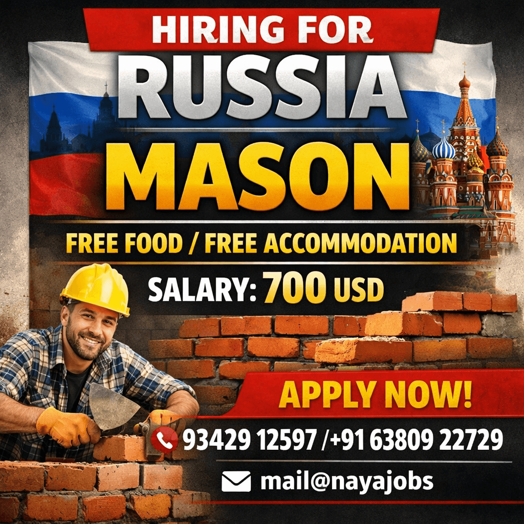 URGENT HIRING FOR RUSSIA