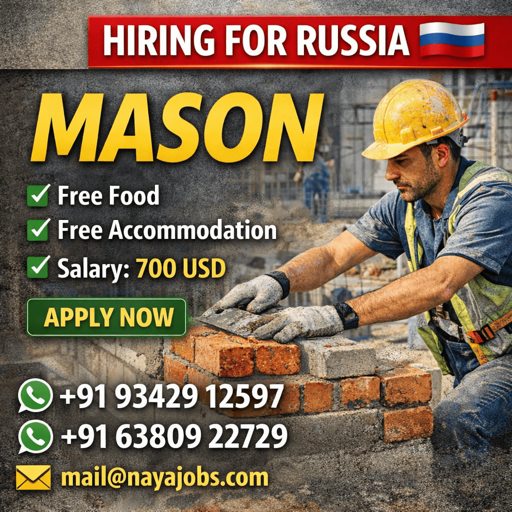 URGENT HIRING – MASON | RUSSIA ??