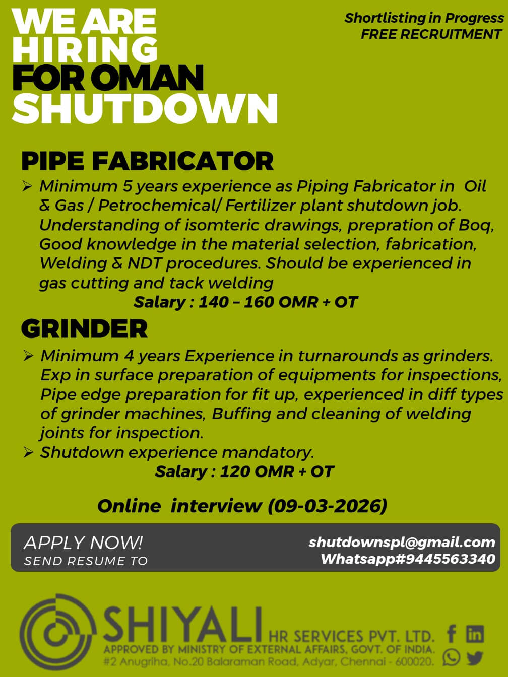 PIPE FABRICATOR / GRINDER