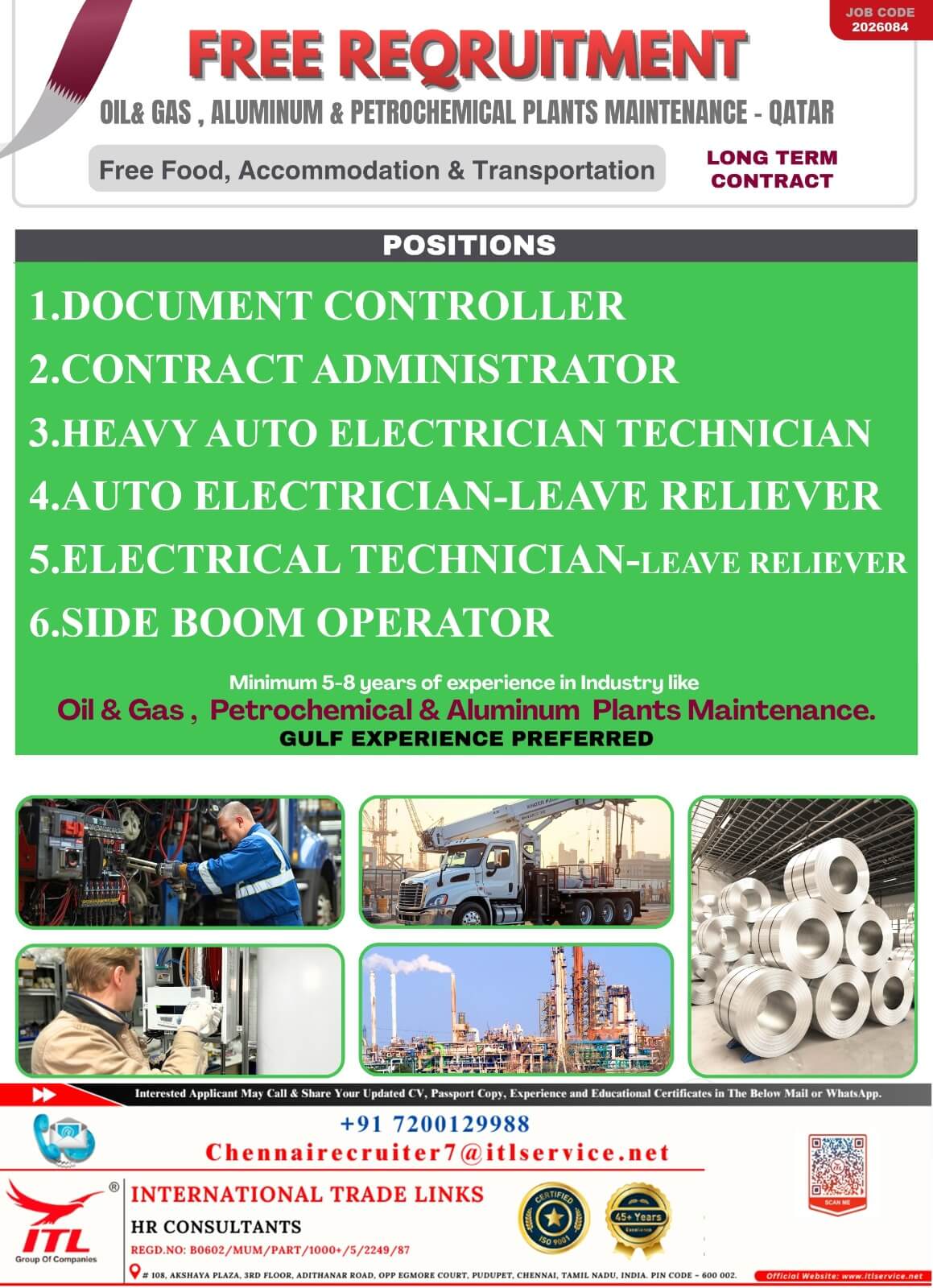 Job opening for QATAR