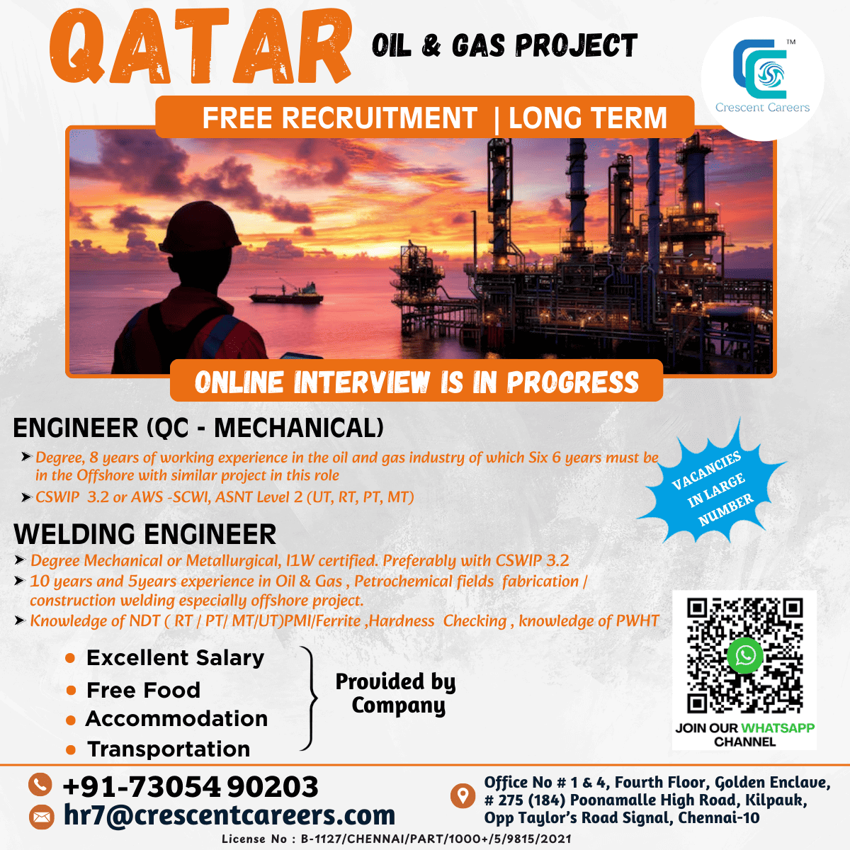 QC ENGINEER MECHANICAL / WELDING ENGINEER