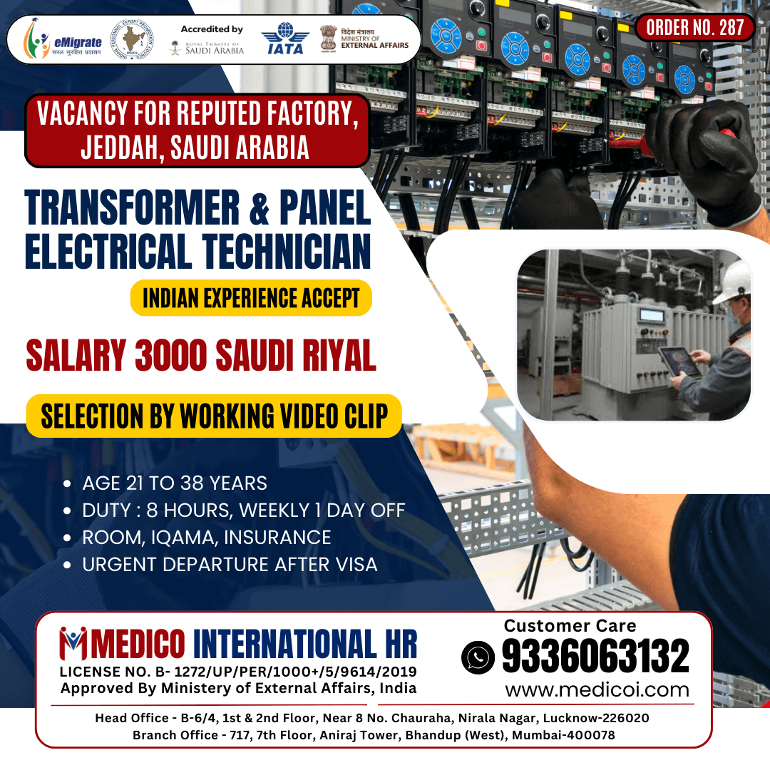 Transformer & Panel Electrical Technician