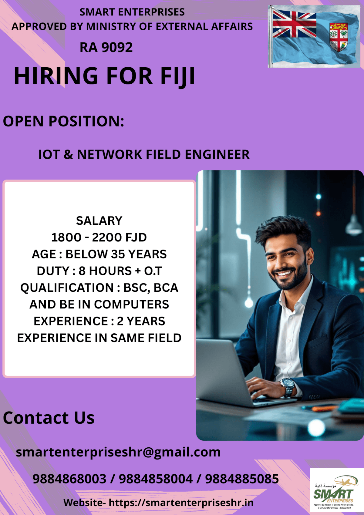 URGENT REQUIREMENT FOR FIJI