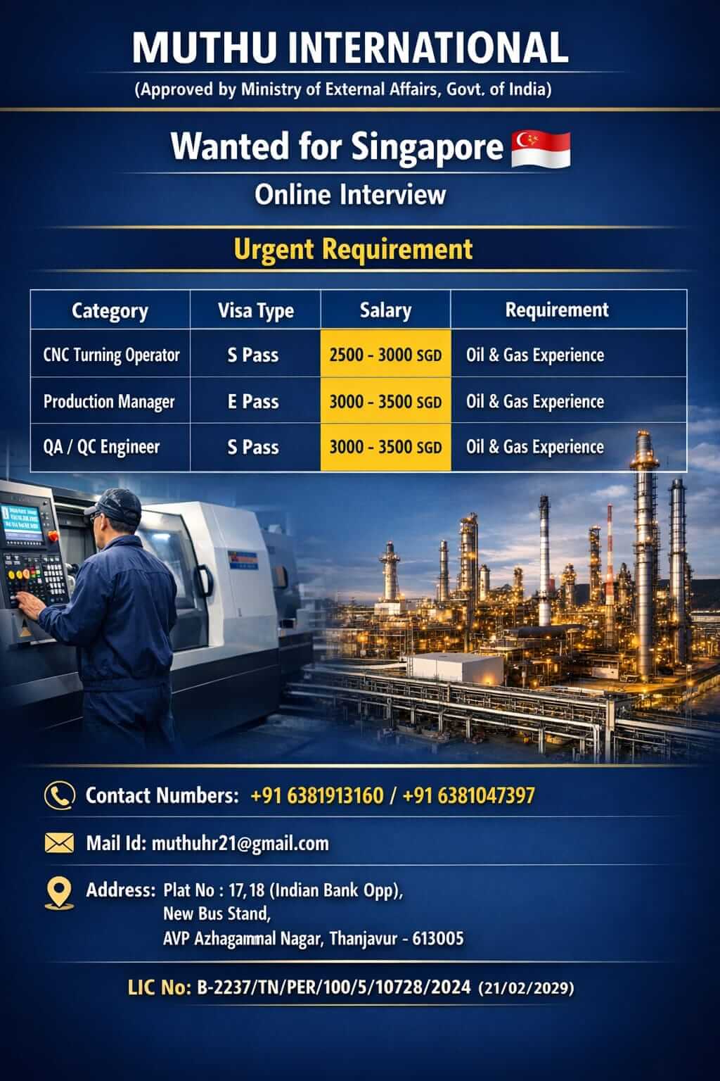 Wanted for Singapore Wanted for Singapore