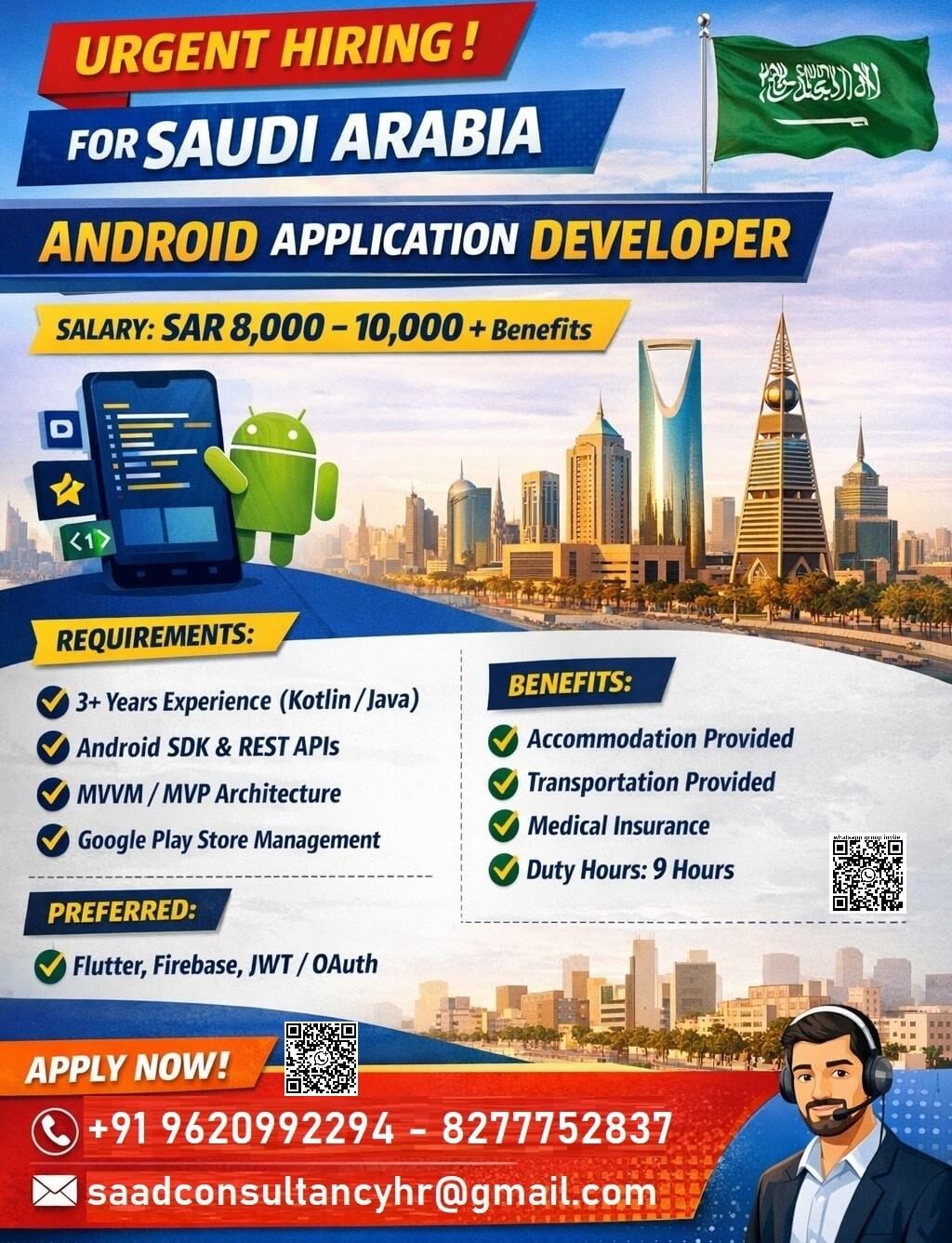 HIRING FOR SAUDI