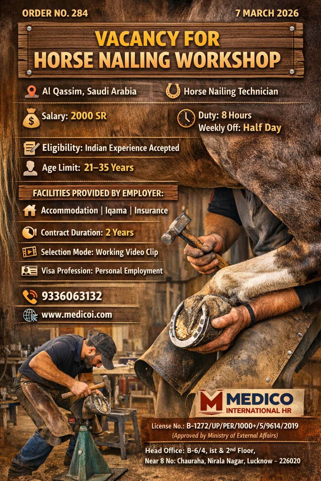 Horse Nailing Technician Horse Nailing Technician