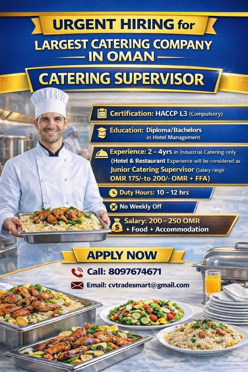 CATERING SUPERVISOR CATERING SUPERVISOR
