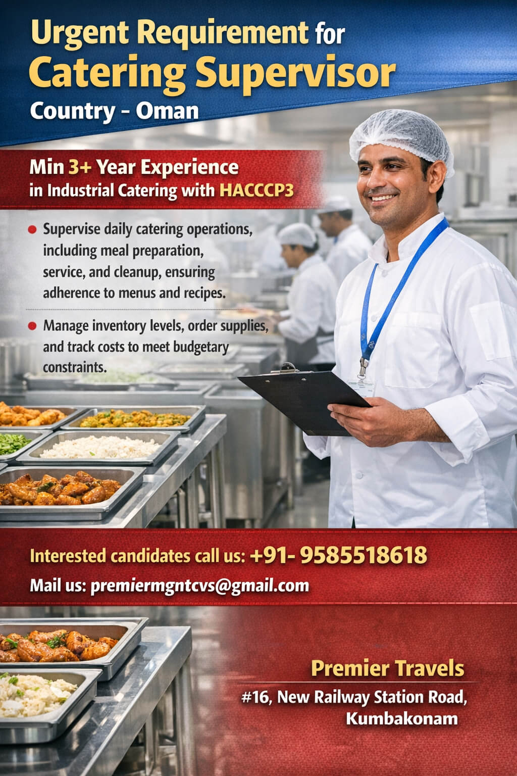 Catering Supervisors Catering Supervisors