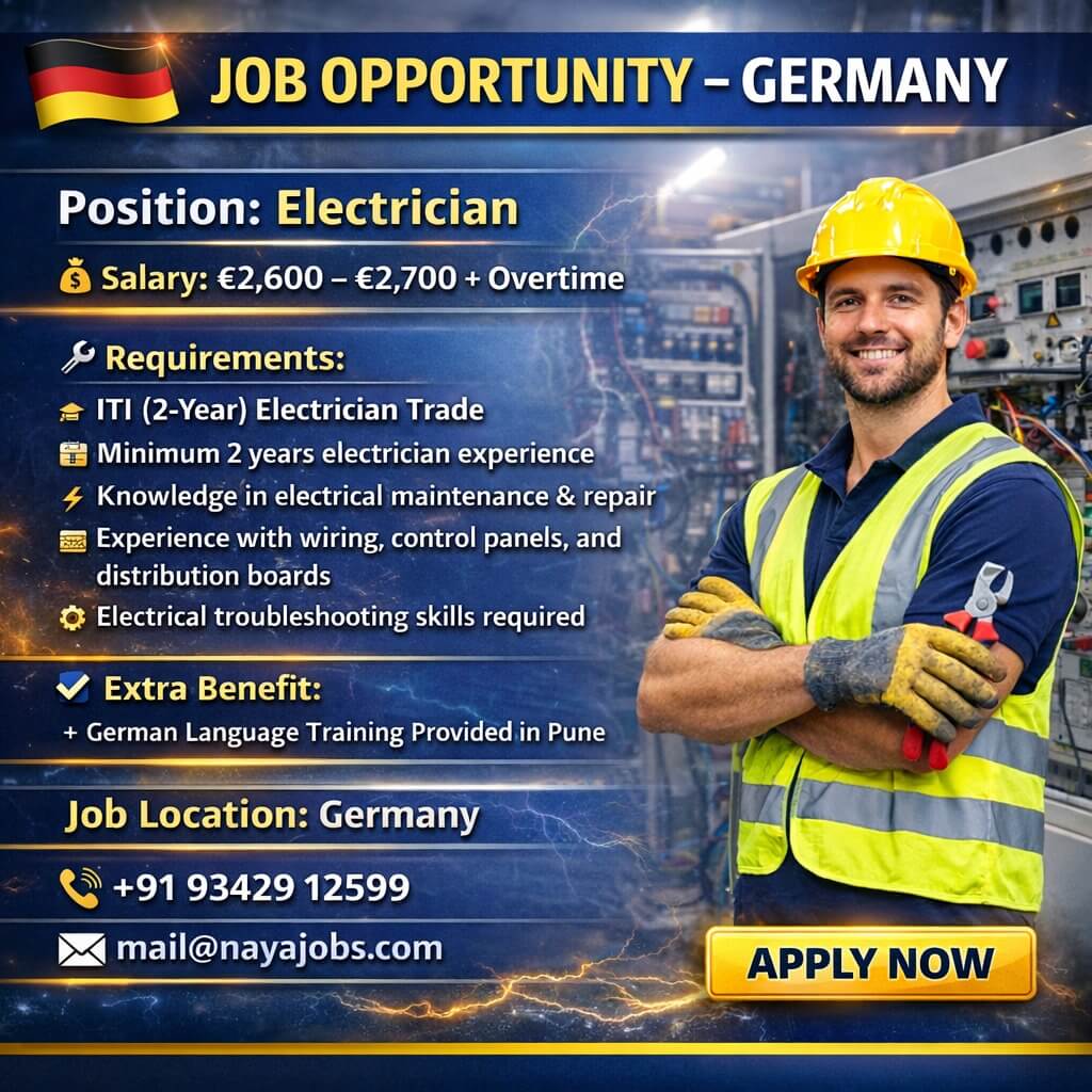 URGENT REQUIREMENT – GERMANY URGENT REQUIREMENT – GERMANY