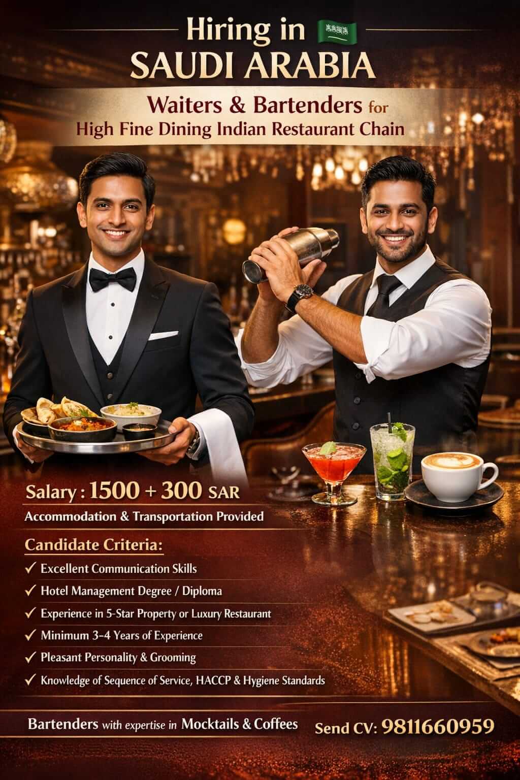 WAITER & BARTENDERS