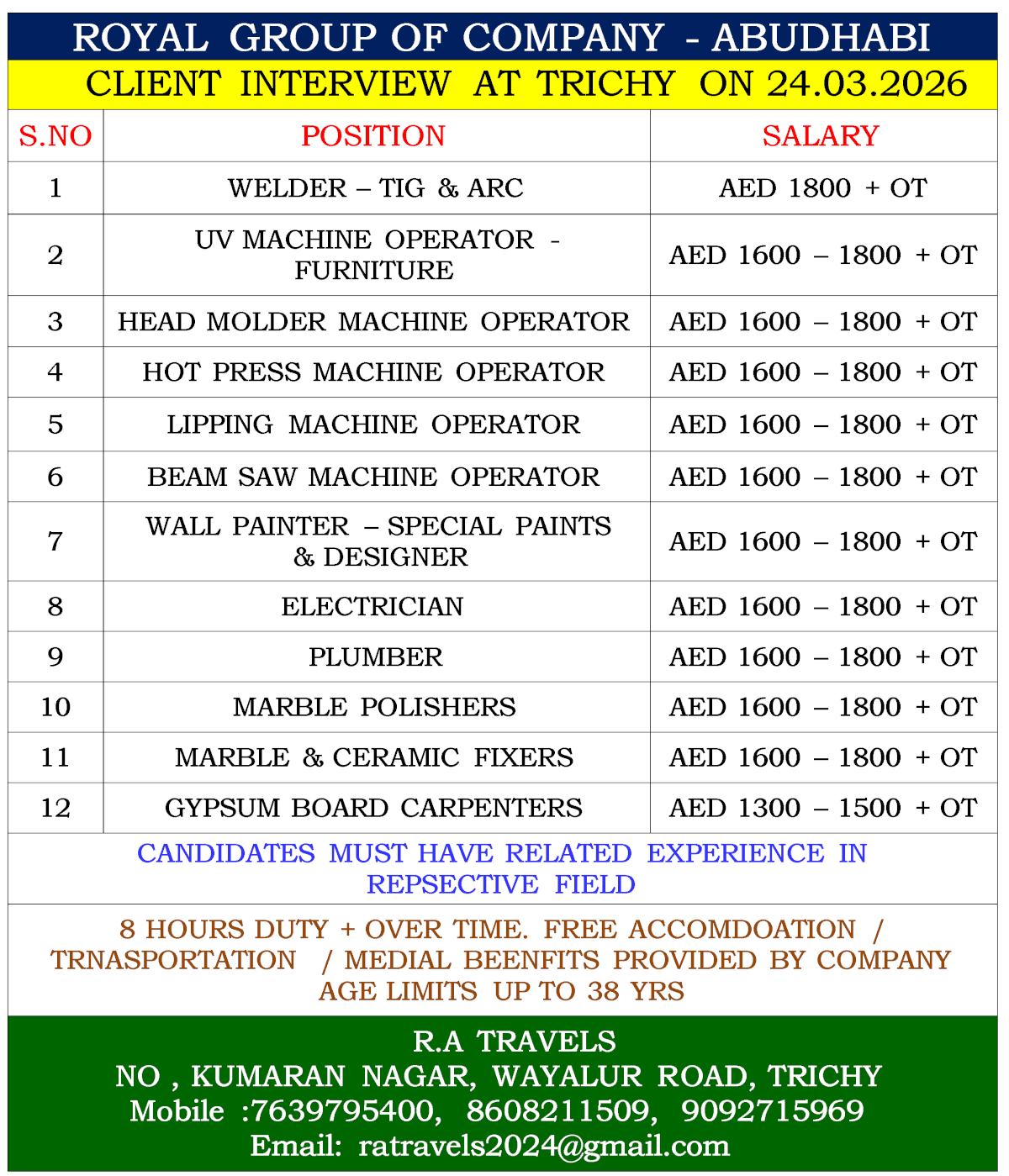 ROYAL GROUP OF COMPANY - ABUDHABI