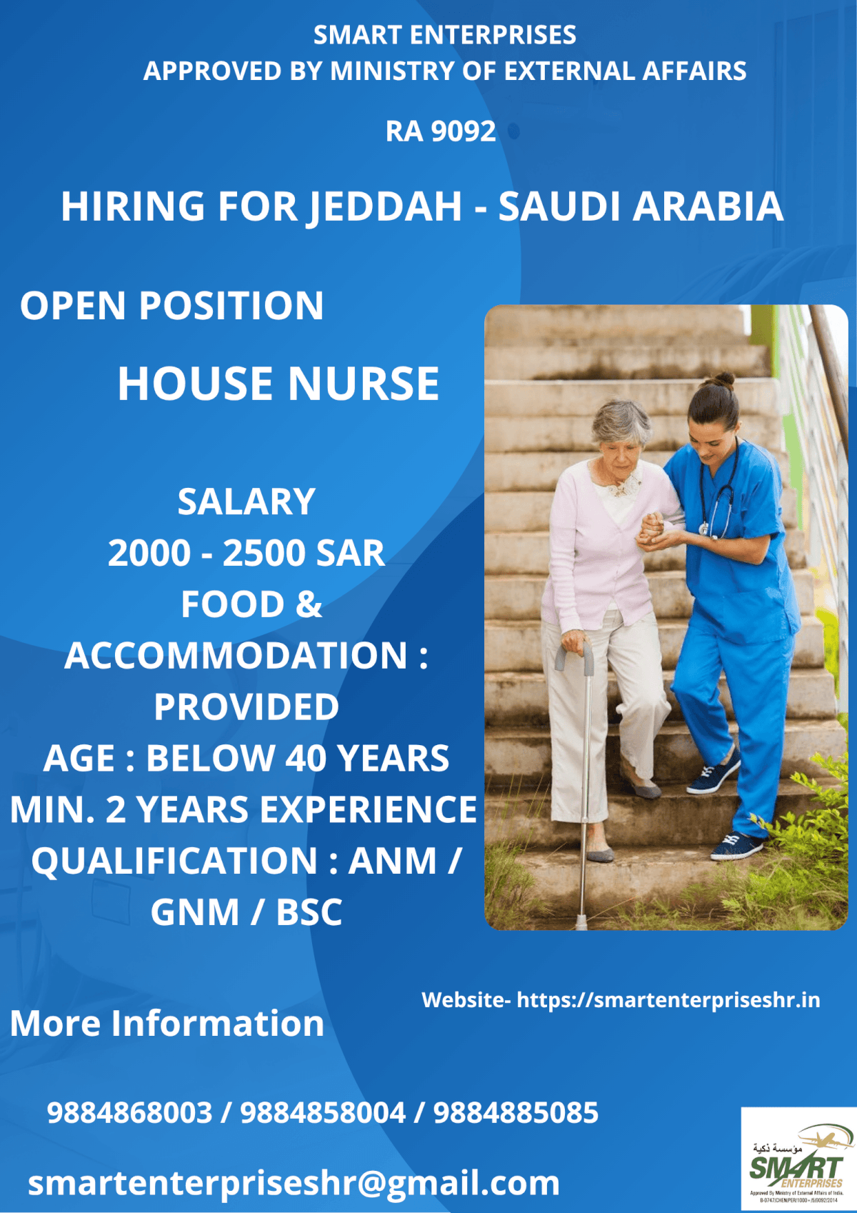 URGENT REQUIREMENT FOR SAUDI ARABIA