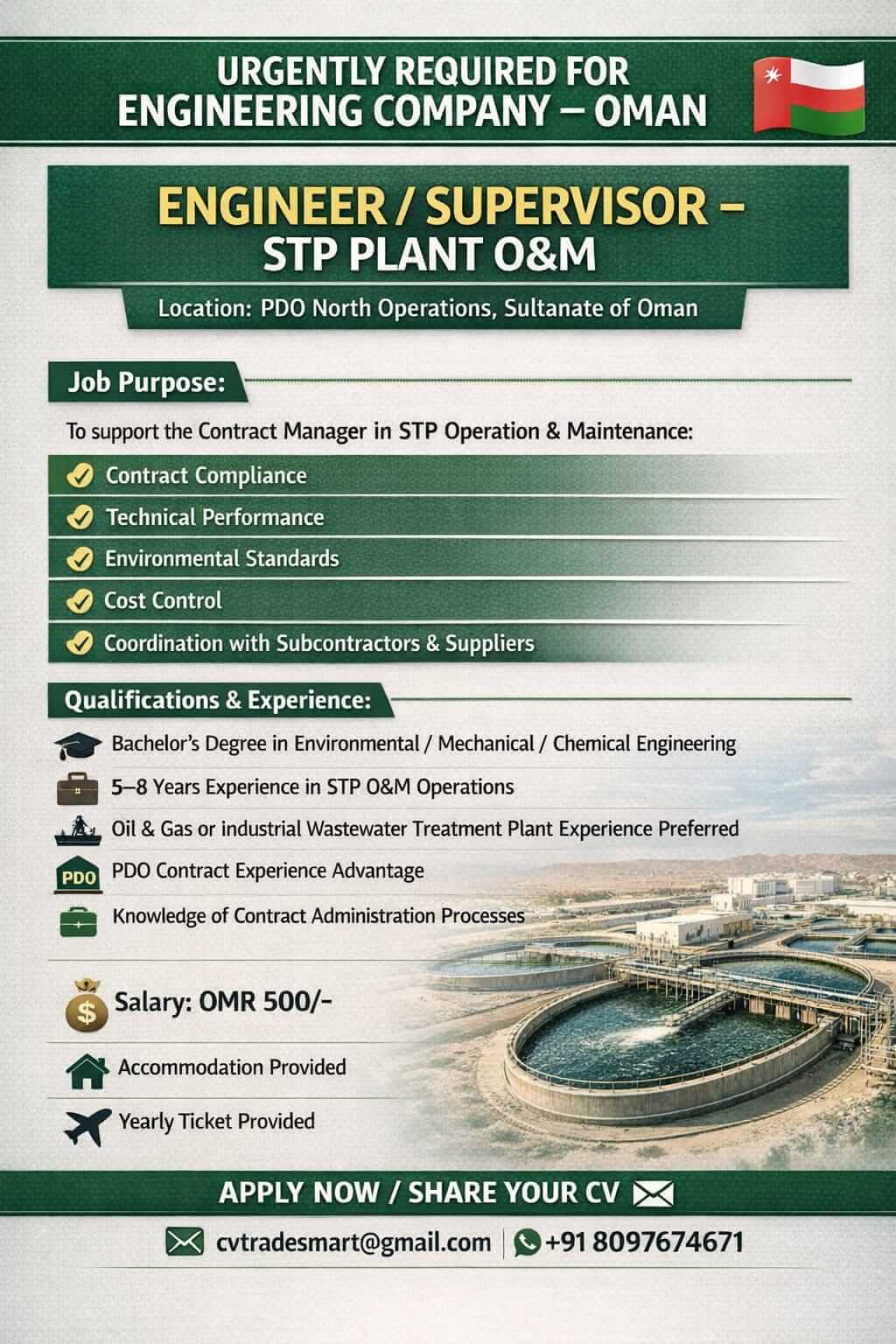 ENGINEER/SUPERVISOR- STP PLANT O&M