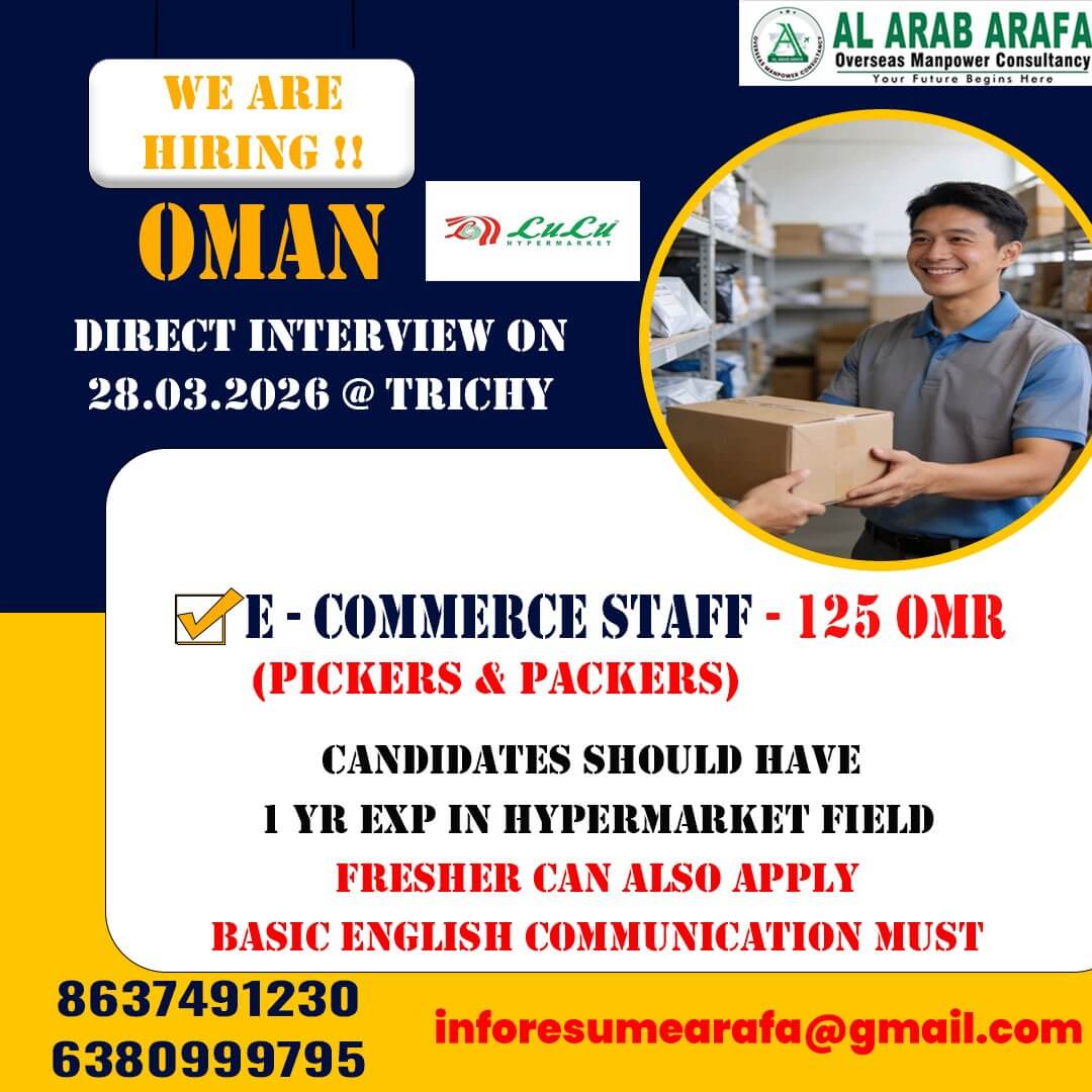 walkin direct interview @ 28.03.2026