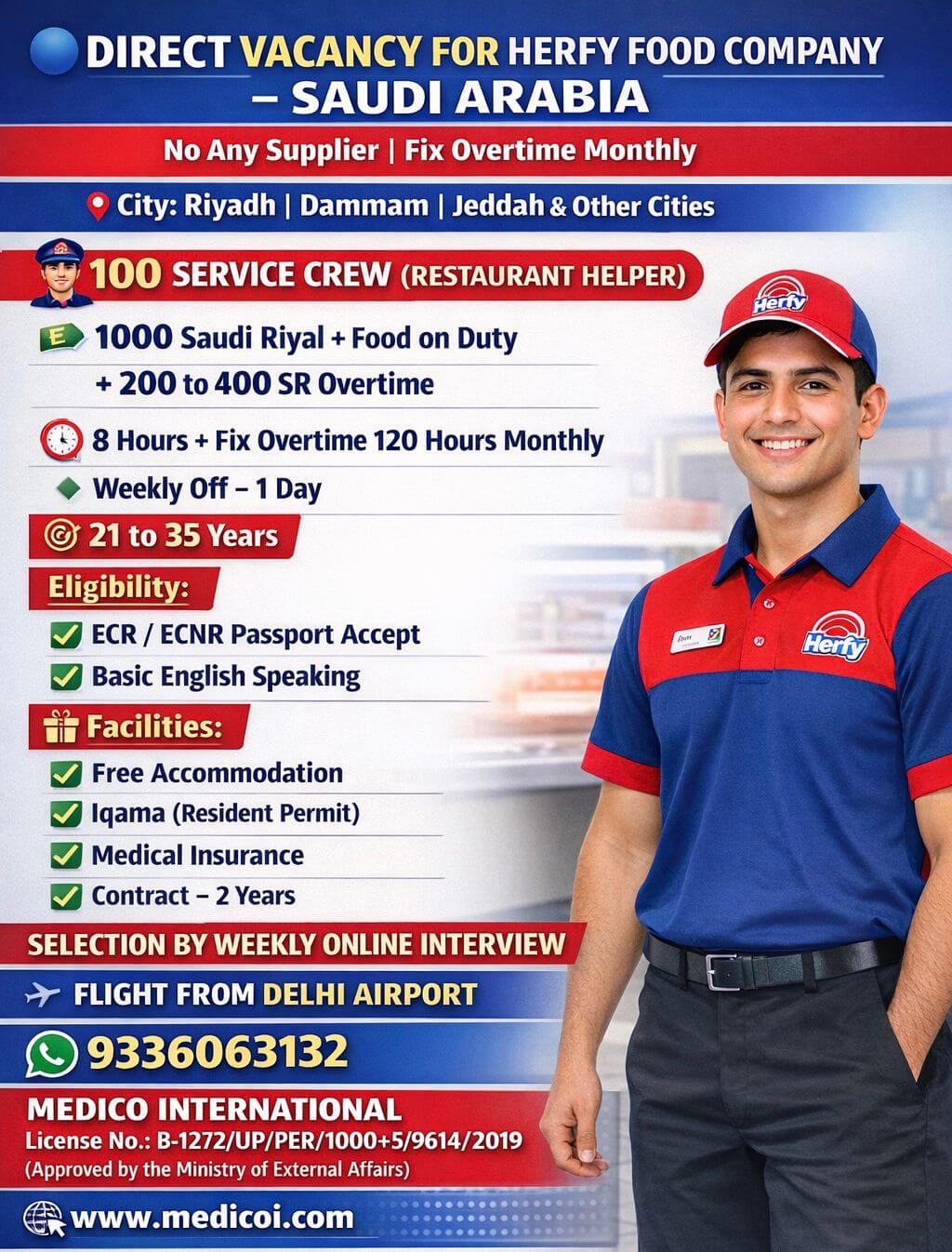 100 Service Crew (Restaurant Helper)